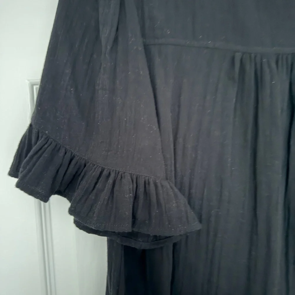 ME+EM Black Set - Ruffled Sleeve Blouse & Matching Pants - Picture 7 of 8